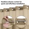 Americanflat 72x75 Hookless Waffle Pattern Shower Curtain - Water-Resistant Long Shower Curtain with Sheer Panel, Snap-In Liner, and Grommets